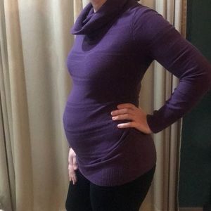 Deep purple Maternity sweater
